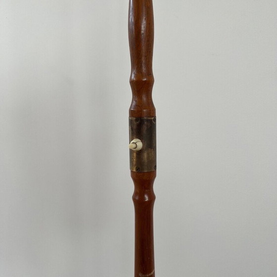 Image 1 of Paar alte Stehlampen aus Messing und Teakholz, Schweden 1970