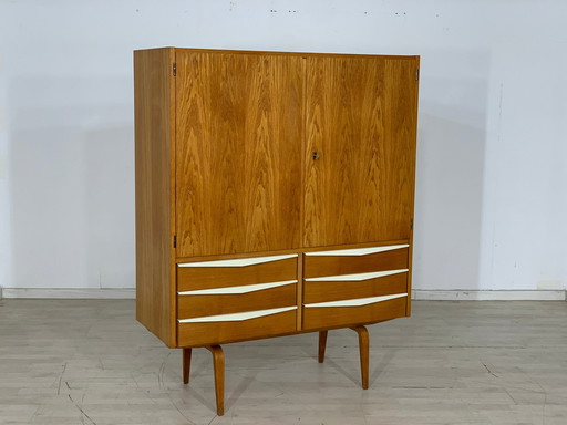 Mid century wäscheschrank schrank kleiderschrank serie 427/n