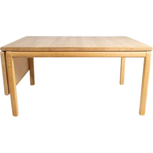 Vintage Couchtisch aus Buchenholz mit Verlängerung von Rubby Furniture, Dänemark 1992