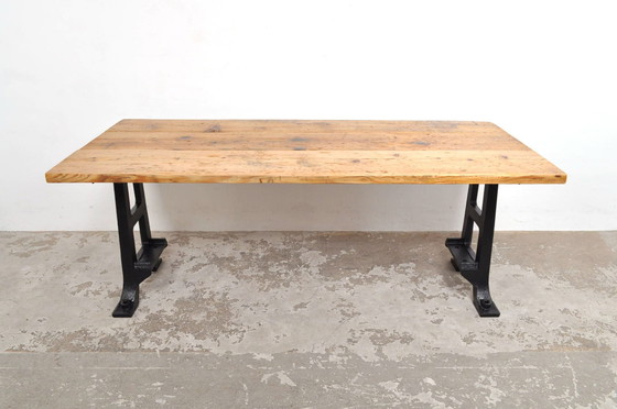 Image 1 of Vintage Industrie-Esstisch 200 cm