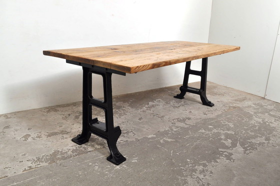 Image 1 of Vintage Industrie-Esstisch 200 cm