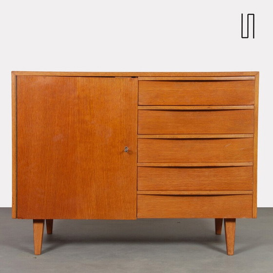 Image 1 of Vintage Eichenholz Kommode für Drevozpracujici Podnik, Tschechoslowakei 1960