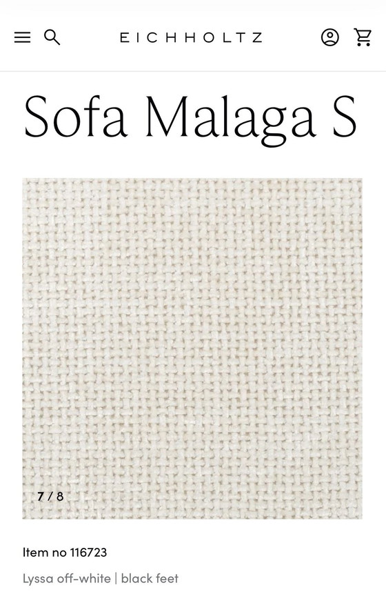 Image 1 of Eichholtz Sofa Malaga S