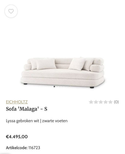 Eichholtz Sofa Malaga S