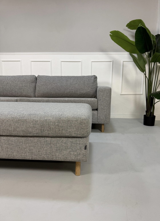 Image 1 of Bolia Scandinavia Sofa Grau Stoff + Hocker