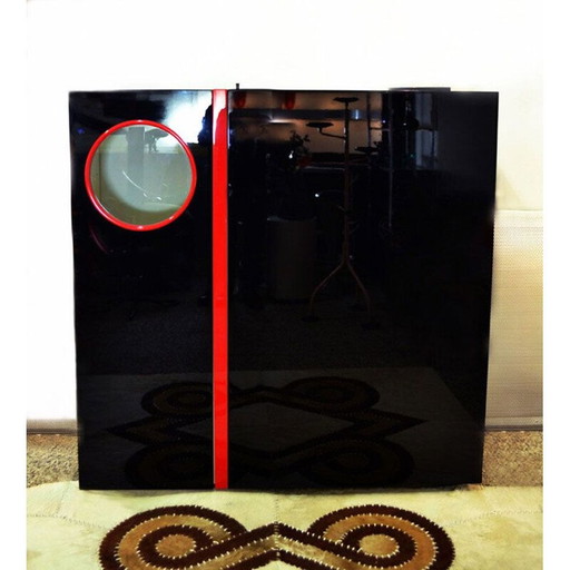 Vintage-Möbel für Audio- und Videowiedergabe von Giotto Stoppino für Acerbis, 1980