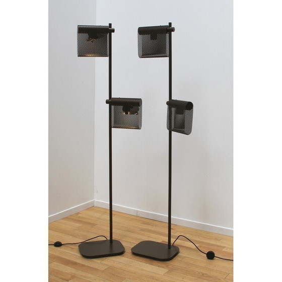 Image 1 of Vintage "Grid Floor" Stehlampen aus Metall für Ligne Roset