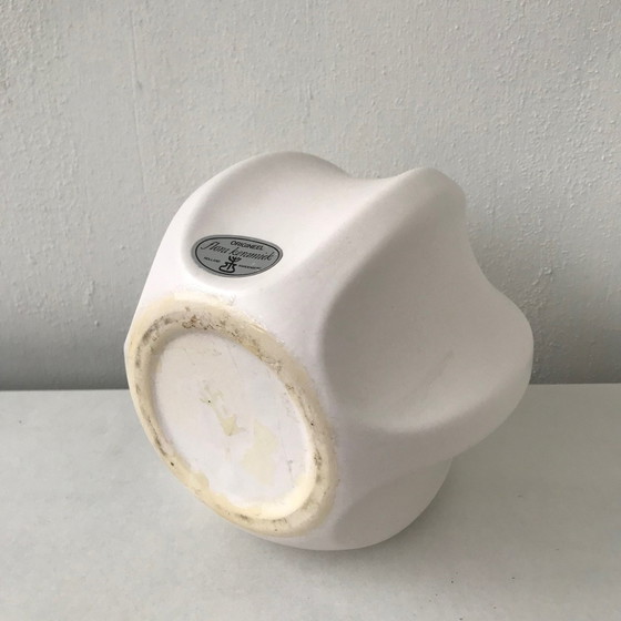 Image 1 of Vase Flora Keramik Weiß 40er/50er Jahre