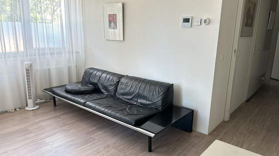 Image 1 of Harvink The Mission 3-Sitzer-Sofa aus schwarzem Leder