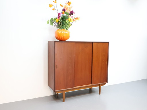 Dänisches Vintage Sideboard Schrankwand Teak