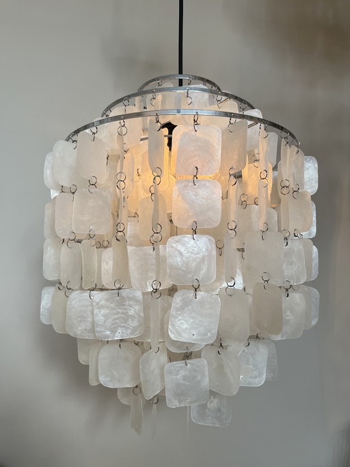 Echte vintage Hängeleuchte capita shell lamp