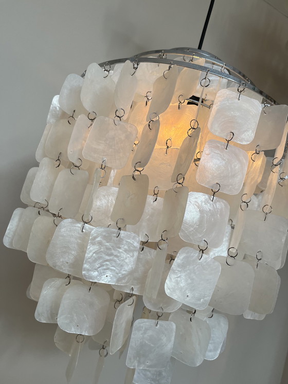Image 1 of Echte vintage Hängeleuchte capita shell lamp