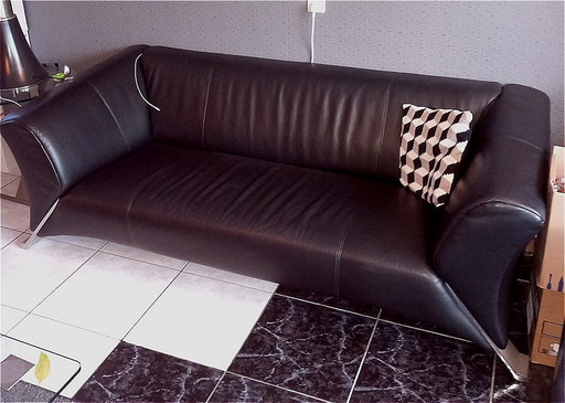 Rolf Benz 3-Sitzer Sofa mit Fußhocker