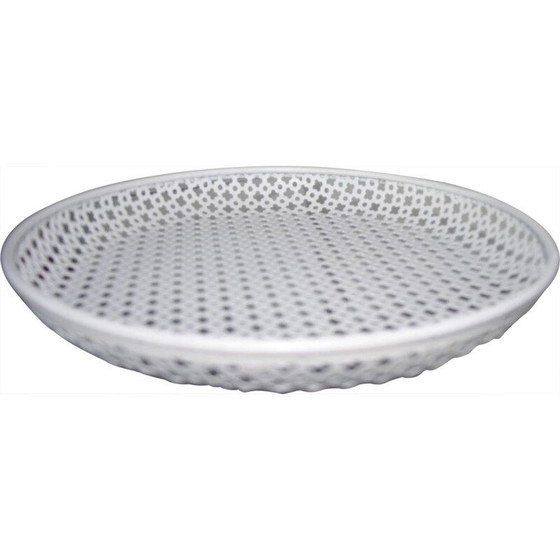 Image 1 of Vintage-Tablett aus perforiertem Metall von M Matégot für Artiméta, 1960