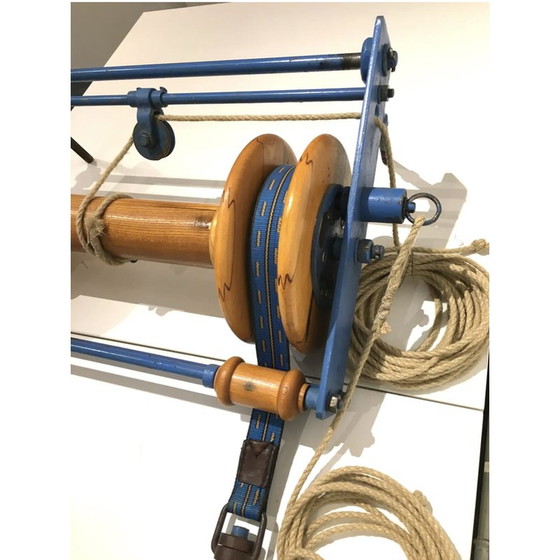 Image 1 of Alte hölzerne Gymnastikringe, Tschechoslowakei 1940er Jahre