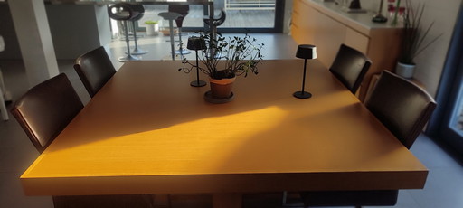 Quadratischer Tisch 160 Massivholz Zeitgenössisch