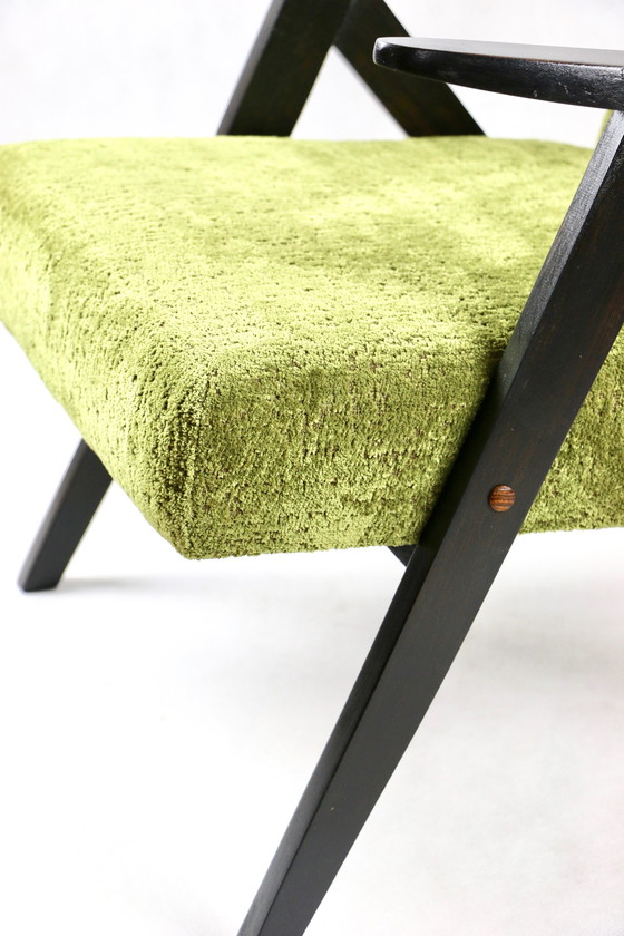 Image 1 of Olivgrüner Vintage Sessel Modell B-310, 1970er