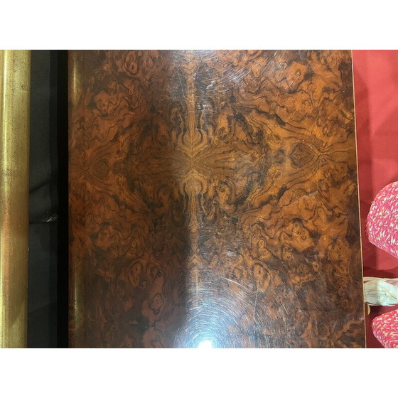 Image 1 of Vintage-Anrichte aus Messing und Vergrößerungsglas von Jean-Claude Mahay, 1970