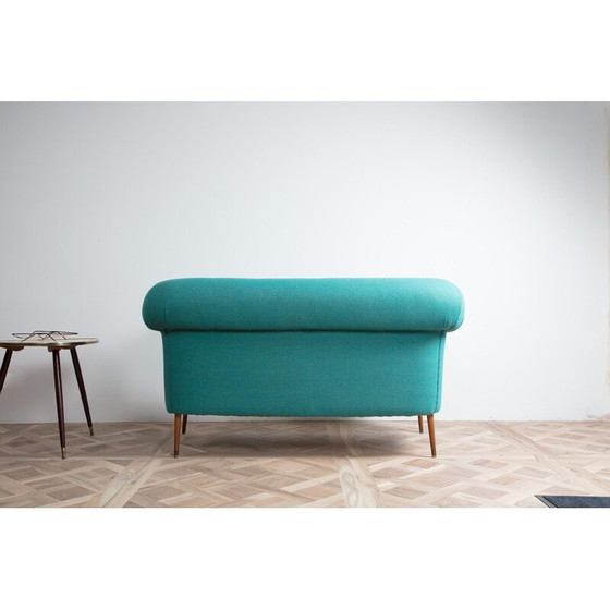 Image 1 of Grünes Sofa aus Wolle und Buche - 1930er Jahre