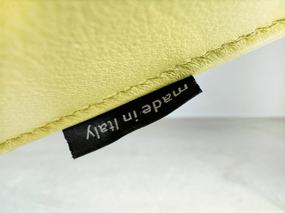 Image 1 of Original Moroso Sessel Leder Grün Patricia Urquiola Drehbar