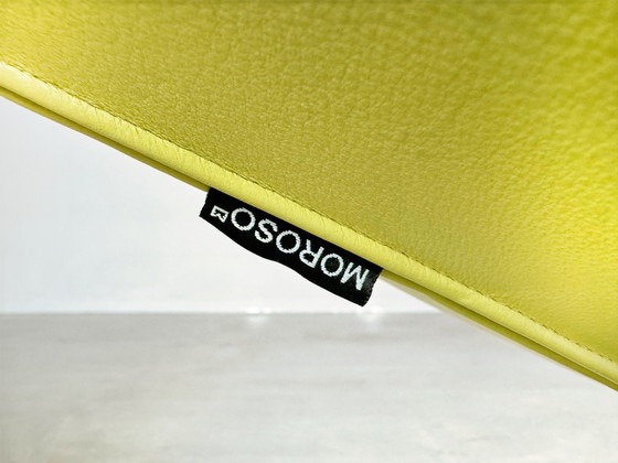 Image 1 of Original Moroso Sessel Leder Grün Patricia Urquiola Drehbar
