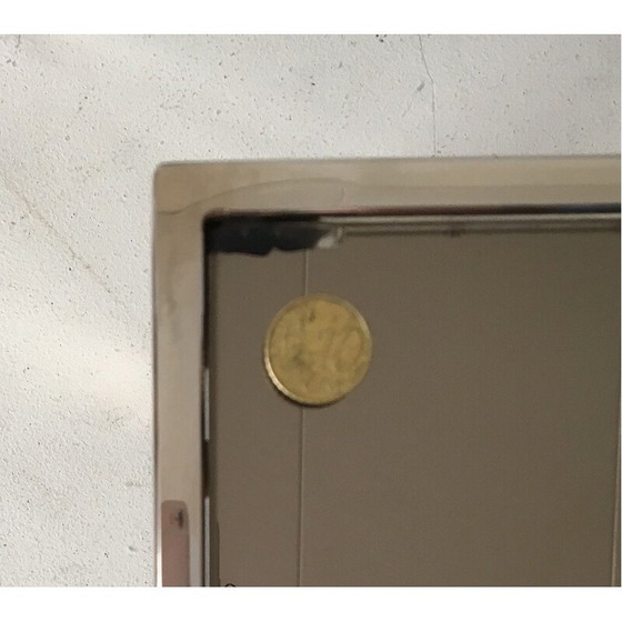 Image 1 of Satz von 3 Belgo Nisttischen aus vergoldetem Metall und verspiegeltem Glas - 1960er Jahre