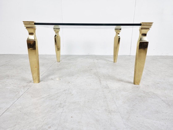 Image 1 of Vintage Couchtisch aus Messing und Glas