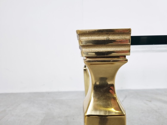 Image 1 of Vintage Couchtisch aus Messing und Glas