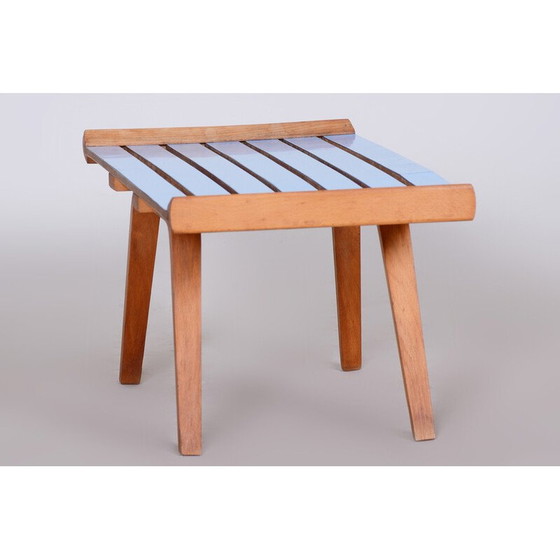 Image 1 of Vintage Beistelltisch aus Buchenholz, Tschechien 1950