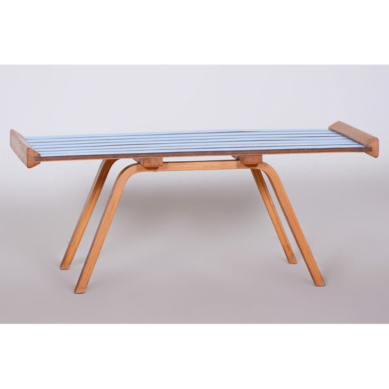 Image 1 of Vintage Beistelltisch aus Buchenholz, Tschechien 1950