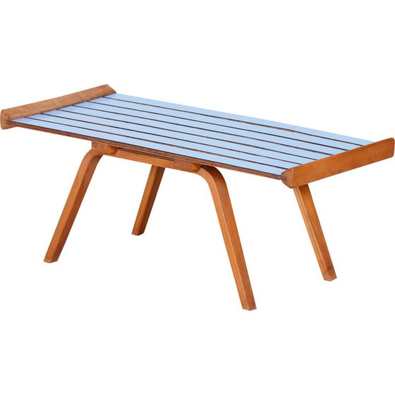 Image 1 of Vintage Beistelltisch aus Buchenholz, Tschechien 1950