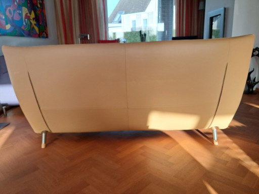 Gerard Van Den Berg Sofa "High Noon" Leder Ockergelb