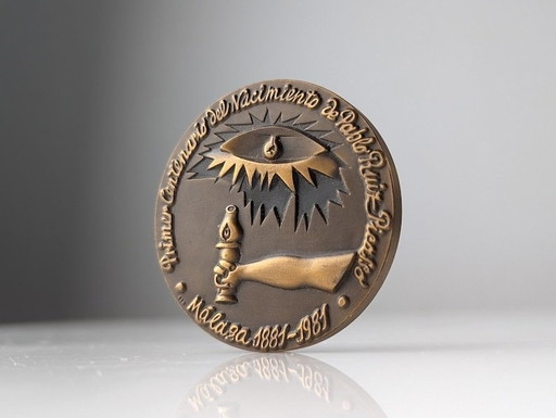 Medaille Hommage an Picasso von Miguel Berrocal 1981