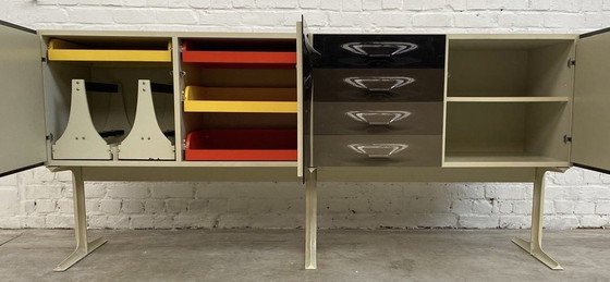 Image 1 of Raymond Loewy Df 2000 Xline Sideboard/Bar Hergestellt von Doubinsky Fréres