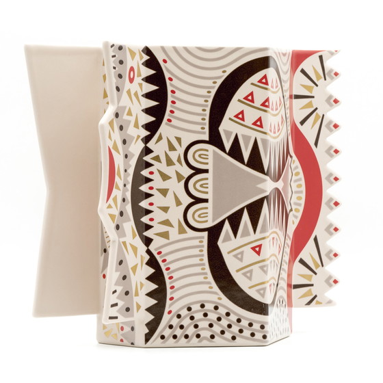 Image 1 of Seltene Laura Fiume Rosenthal Vase Modell Sammlerstück Porzellan Memphis Ära