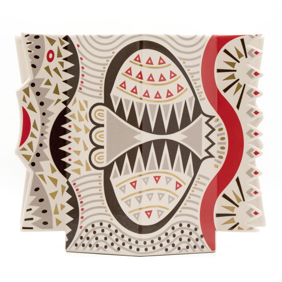 Image 1 of Seltene Laura Fiume Rosenthal Vase Modell Sammlerstück Porzellan Memphis Ära