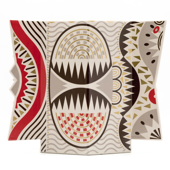 Image 1 of Seltene Laura Fiume Rosenthal Vase Modell Sammlerstück Porzellan Memphis Ära