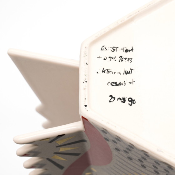 Image 1 of Seltene Laura Fiume Rosenthal Vase Modell Sammlerstück Porzellan Memphis Ära