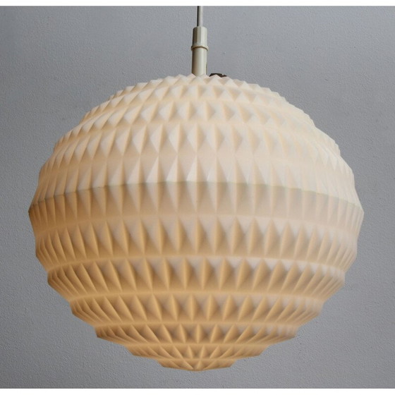 Image 1 of Weiße Vintage-Hängeleuchte von Erco, 1960