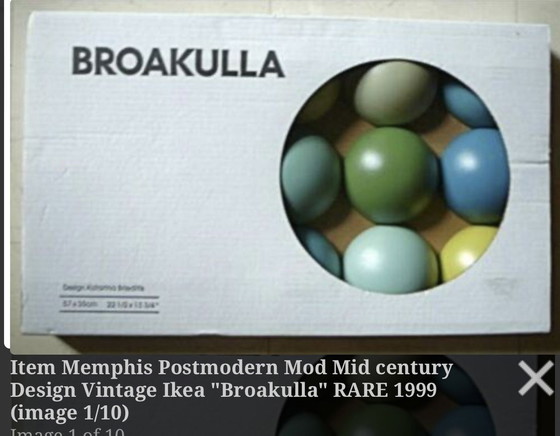 Image 1 of 2x Wanddekoration Ikea Broakulla 90s