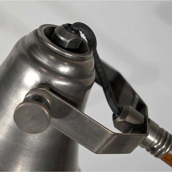 Image 1 of Vintage-Lampe mit beweglichem Arm aus Metall und Holz, 1920