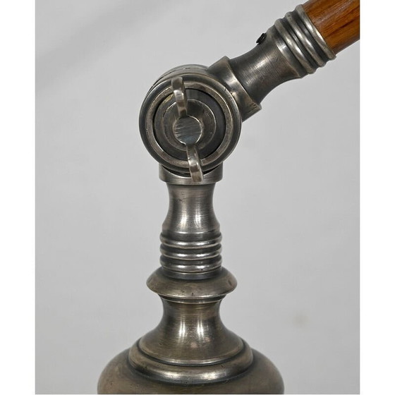 Image 1 of Vintage-Lampe mit beweglichem Arm aus Metall und Holz, 1920