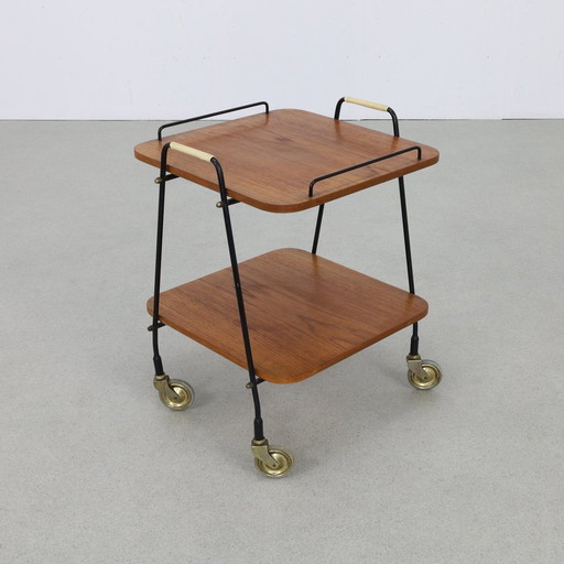 Vintage Servierwagen Teak 1960