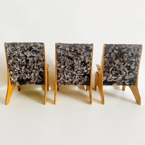 Image 1 of Miniaturmöbel Mid Century Dänisches Design Sessel und Tisch 1960er Jahre