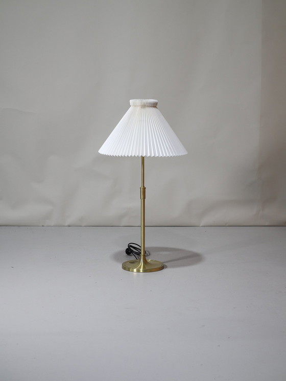 Image 1 of Le Klint 328 Tischlampe Dänisch Vintage Messing Plissé Schirm