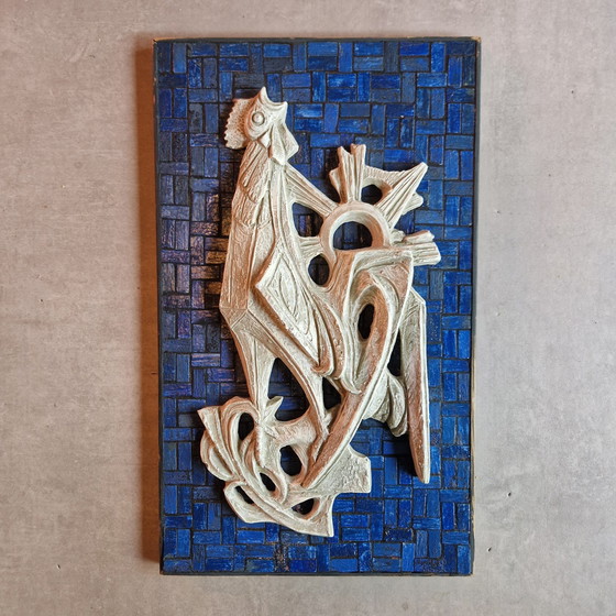 Image 1 of 70'S Wandkunst Brutalist Mozaique Bild