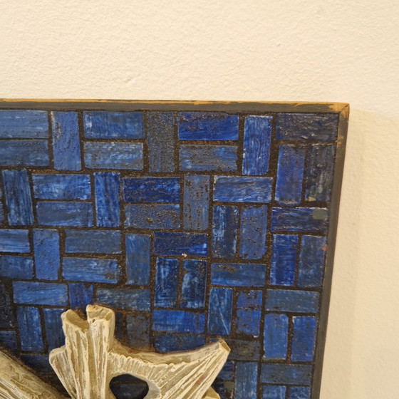 Image 1 of 70'S Wandkunst Brutalist Mozaique Bild