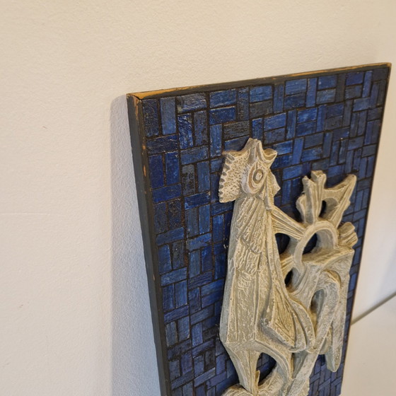 Image 1 of 70'S Wandkunst Brutalist Mozaique Bild