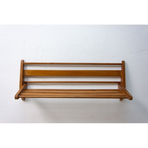 Image 1 of Vintage-Wandregal aus Holz von Krásná Jizba, 1960