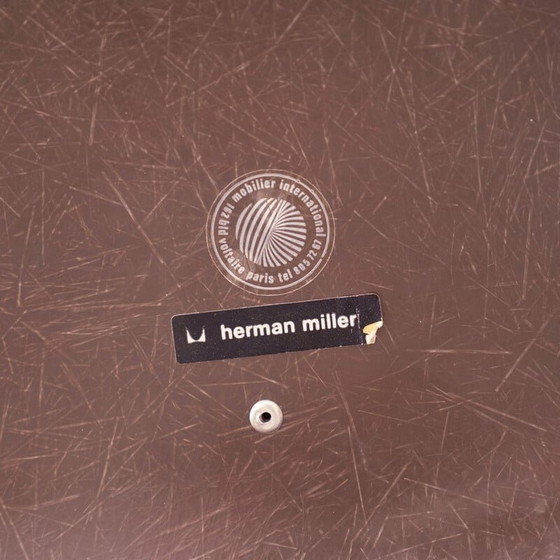 Image 1 of Seal Brown Vintage-Schaukelstuhl von Charles und Ray Eames für Mobilier International, 1970